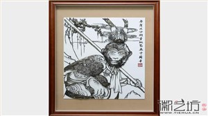 塑精钢铁骨 释大圣情怀——贺六小龄童从艺五十周年肖像铁画定制案例