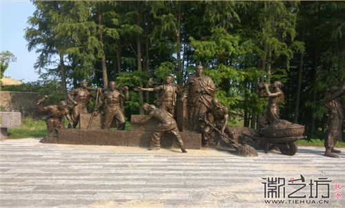 景区文化墙——古堰洪泽湖定制户外防洪大堤工程演示铁画 景区文化墙——古堰洪泽湖定制户外防洪大堤工程演示铁画