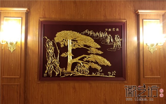 宇培国际彩绘浮雕铁画效果图 (1)