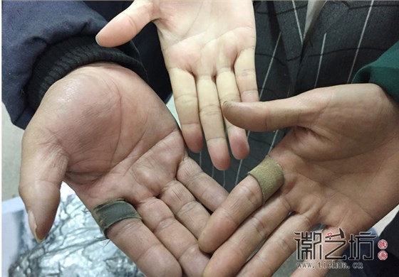 4画美了 手上却打起了水泡