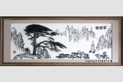贺开业大型装饰画3米迎客松