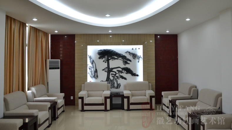 首页 装饰壁画/壁饰 案例展示 肥西消防定制的接待室背景墙壁画