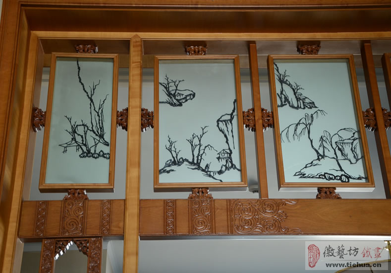 2017.1.5酒店室内装饰铁画案例汇总27
