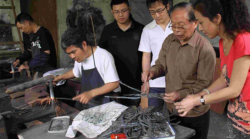 芜湖铁画国家非遗传人杨光辉