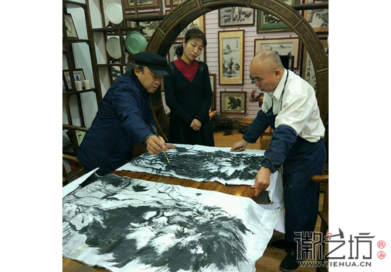 2016.12.22魏民春师傅声嗥九霄壁铁画创作历程3