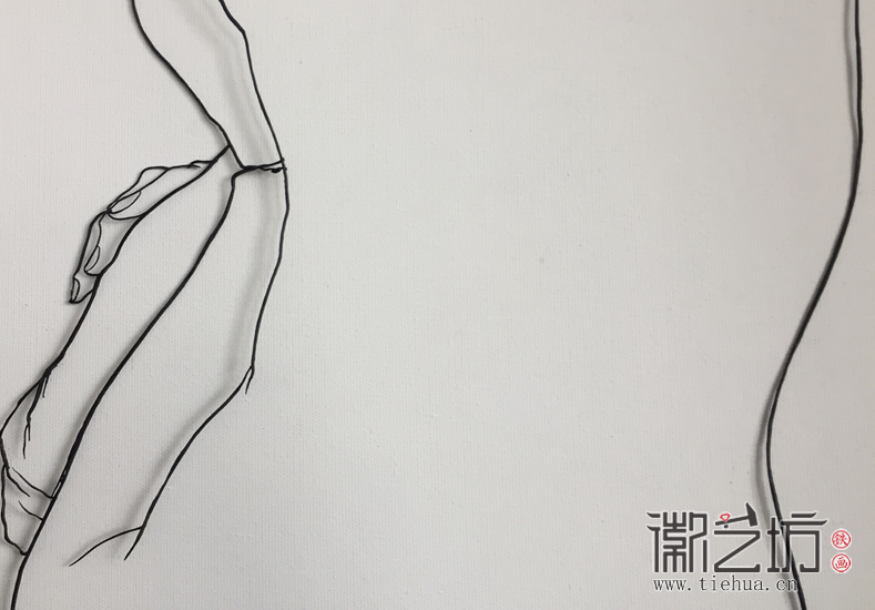 铁画艺人杨勇作品《空》细节图2
