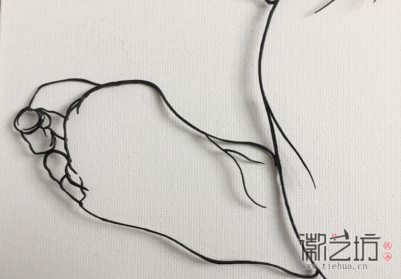 铁画艺人杨勇作品《空》细节图3