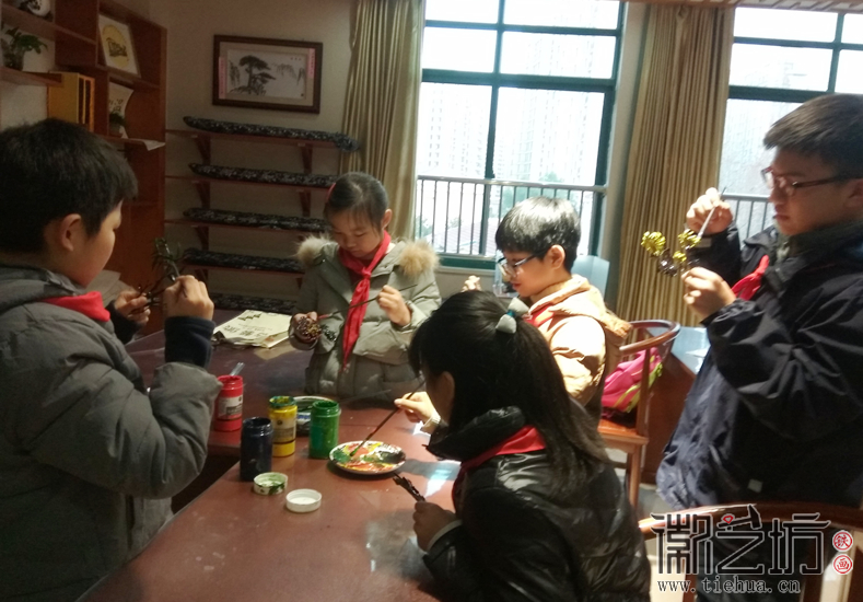 镜湖小学真容国学堂铁画第八课 (8)