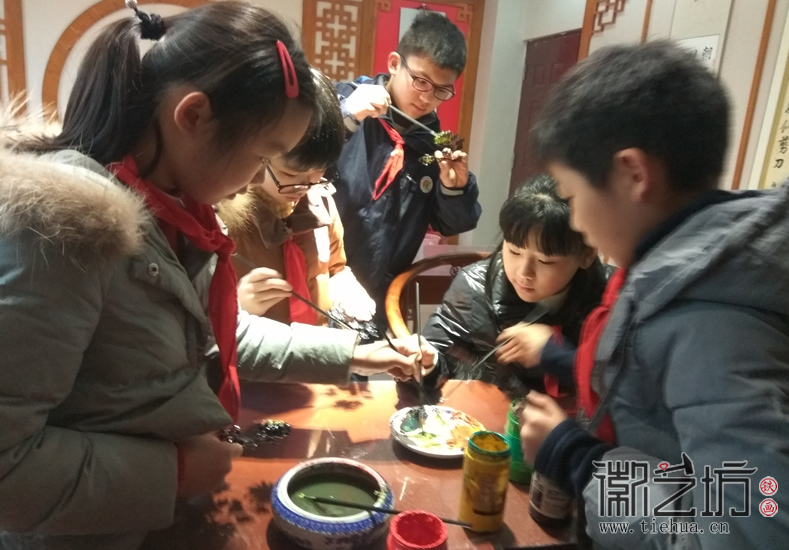 镜湖小学真容国学堂铁画第八课 (3)