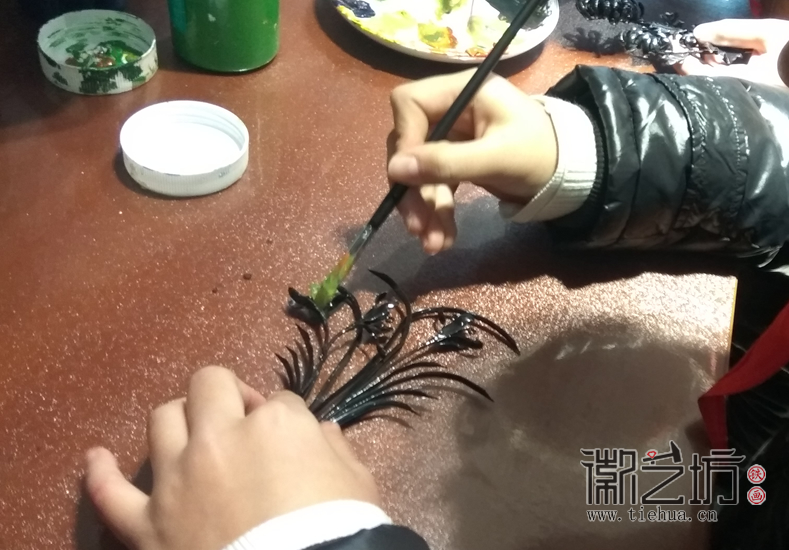 镜湖小学真容国学堂铁画第八课 (5)