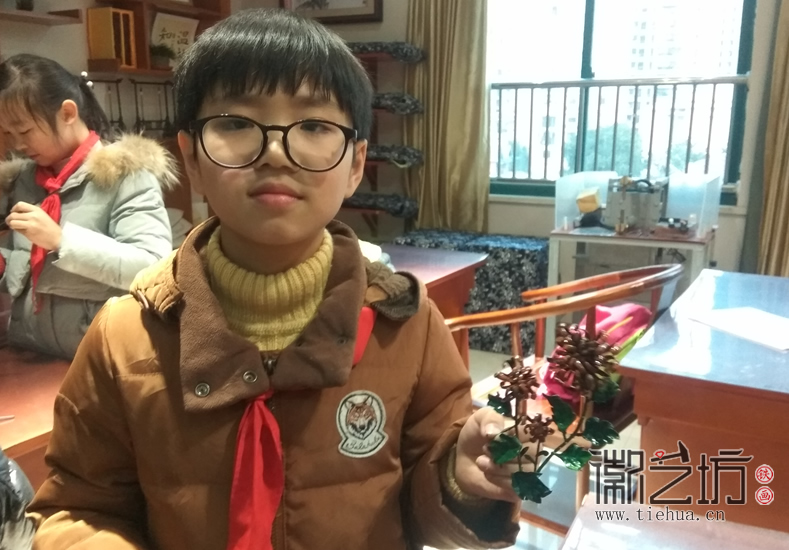 镜湖小学真容国学堂铁画第八课 (7)