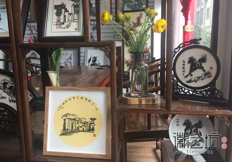 2018我们再出发徽艺坊铁画节后上班第一天 (6)
