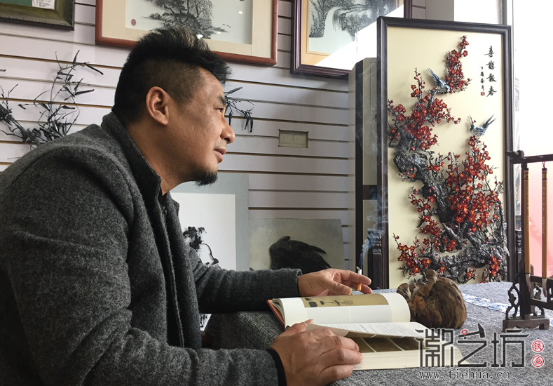 2018我们再出发徽艺坊铁画节后上班第一天 (7)