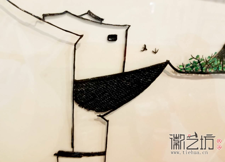 铁画新生代王建军作品——燕子归时 (1)