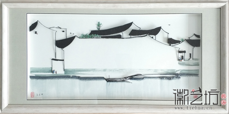 铁画新生代王建军作品——燕子归时 (2)