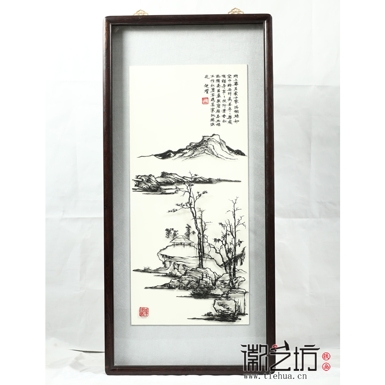 李强作品《倪瓒山水》其二