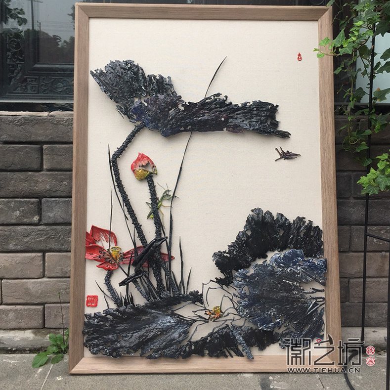 徽艺坊铁画现代极简风格作品 (2)
