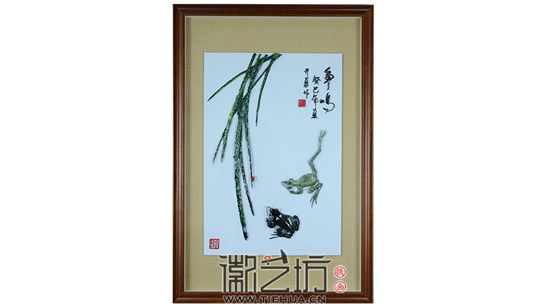 杨开勇铁画作品——争鸣