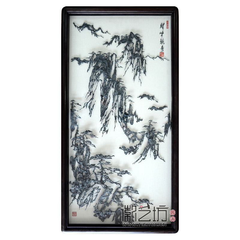 铁画新生代李强系列作品《黄山风景》00