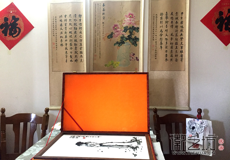 88岁奶奶买铁画《黛玉葬花》送自己 (1)