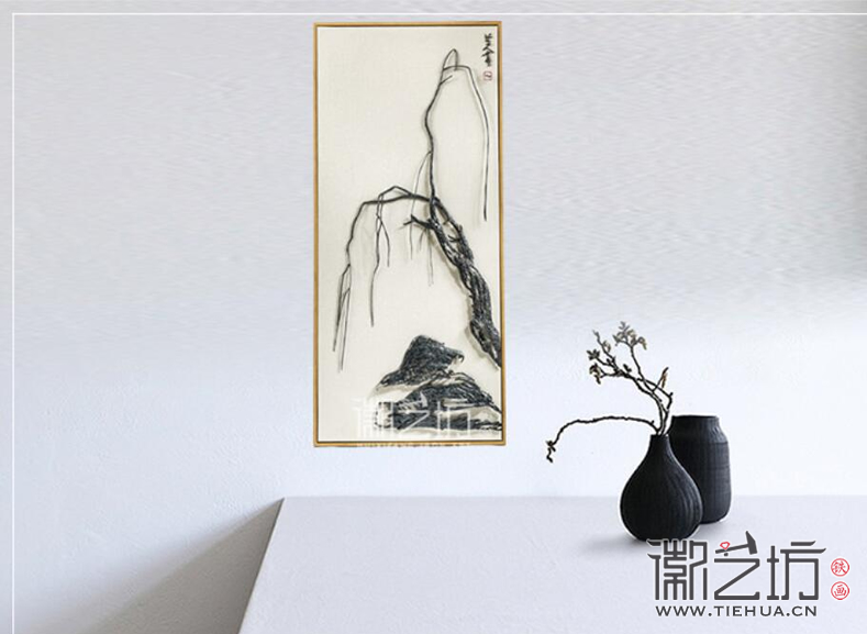 八大山人系列徽艺坊铁画艺人李强作品