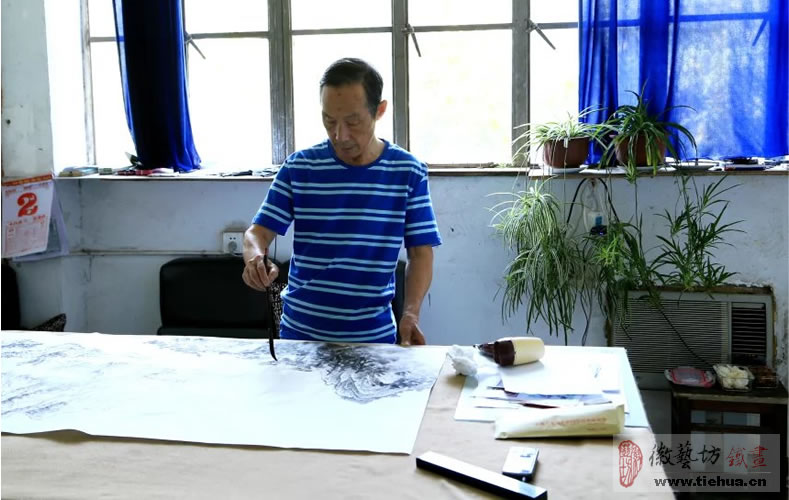 安徽扬子鳄国家级自然保护区管理局定制芜湖铁画作为会议接待大厅壁画