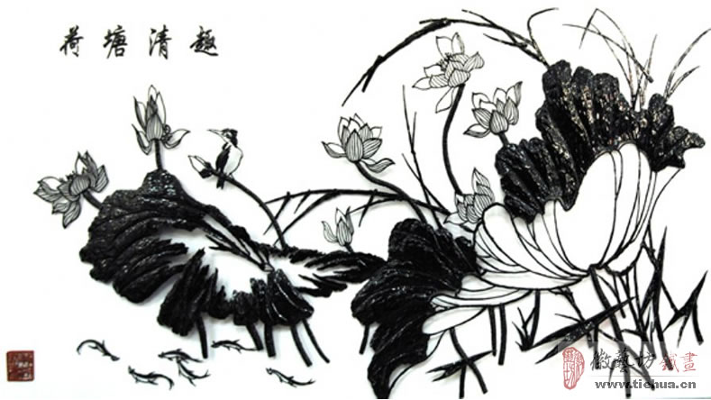 荷塘情趣铁画 一半是生活，一半是艺术7