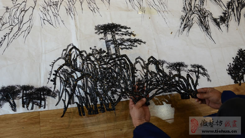 10 徽艺坊铁画壁画案例- 明光市人民医院