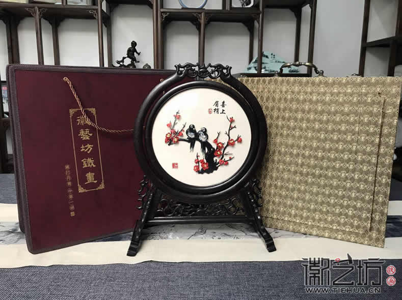 中国风铁画装饰摆件古香古色芜湖特色礼品纪念品7