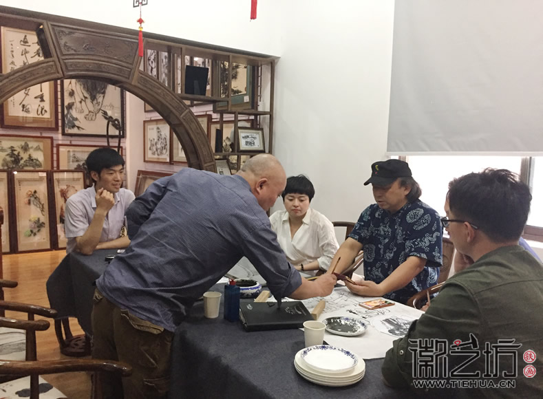 芜湖铁画知行社第七期国画课程报道11
