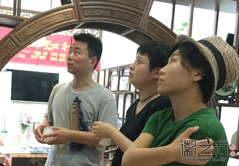 2017.6.13芜湖铁画人才培养培训班学员来徽艺坊参观学习13