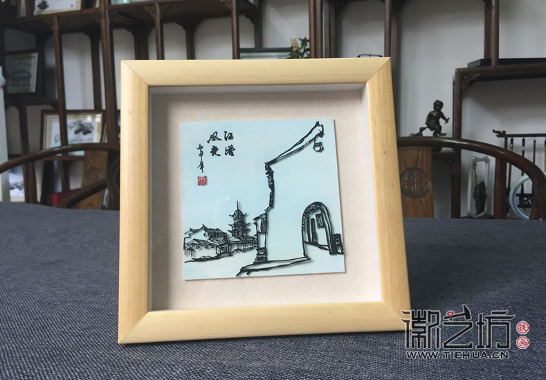 松木风徽派铁画小品摆台(2)
