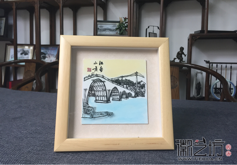 松木风徽派铁画小品摆台(4)