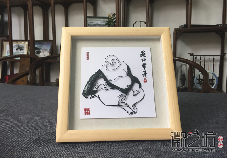 松木风徽派铁画小品摆台 (5)