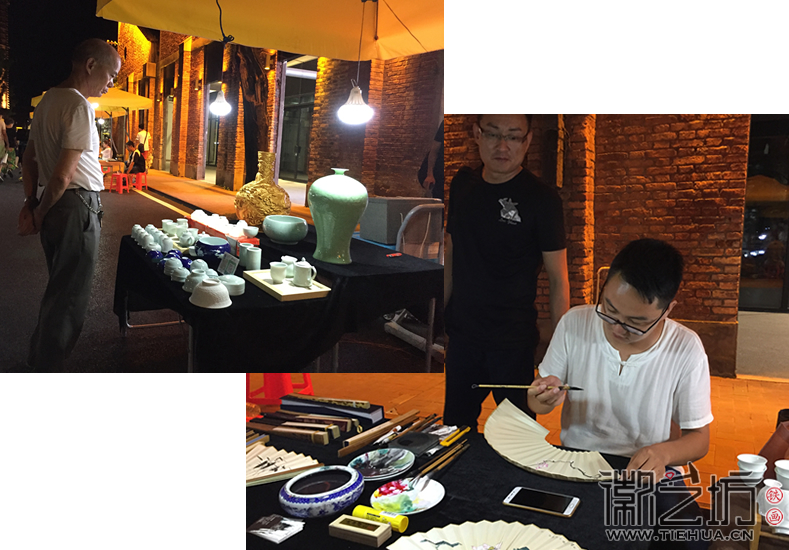 张家康大师游览陶溪川陶瓷文化创意园夜市