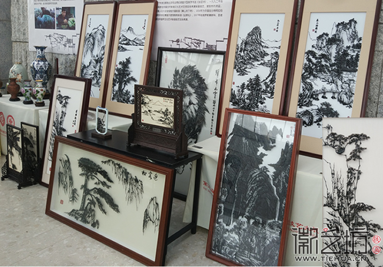 芜湖铁画展位一瞥