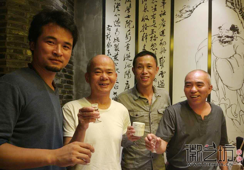 2017.9.21安徽师范大学美术学院讲师郭兵要拜铁画大师张家康为师 (4)