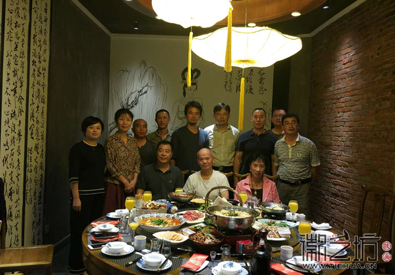2017.9.21安徽师范大学美术学院讲师郭兵要拜铁画大师张家康为师 (10)