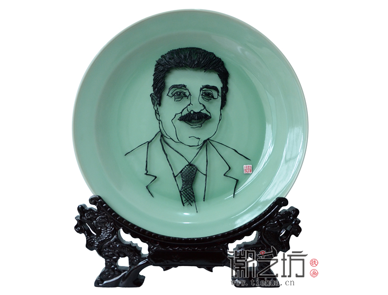 华为赠中东友人铁画礼品4