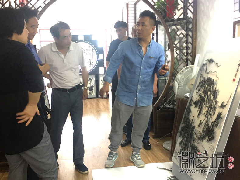 合肥客户来徽艺坊视察制作进程3