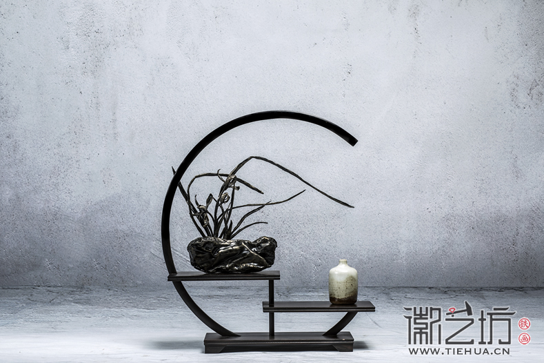 徽艺坊铁画出品-文人案头摆件 (4)