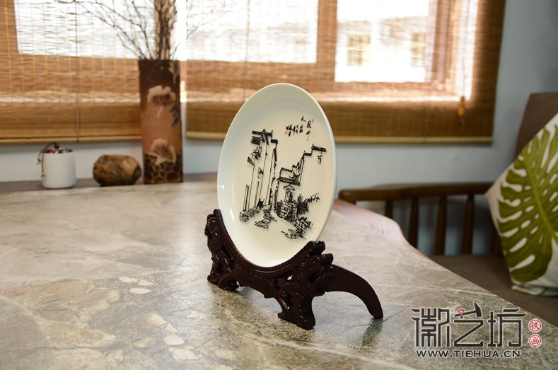 徽艺坊铁画-瓷盘系列 (3)