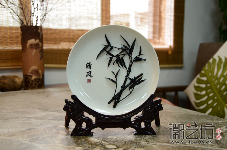 徽艺坊铁画-瓷盘系列 (5)