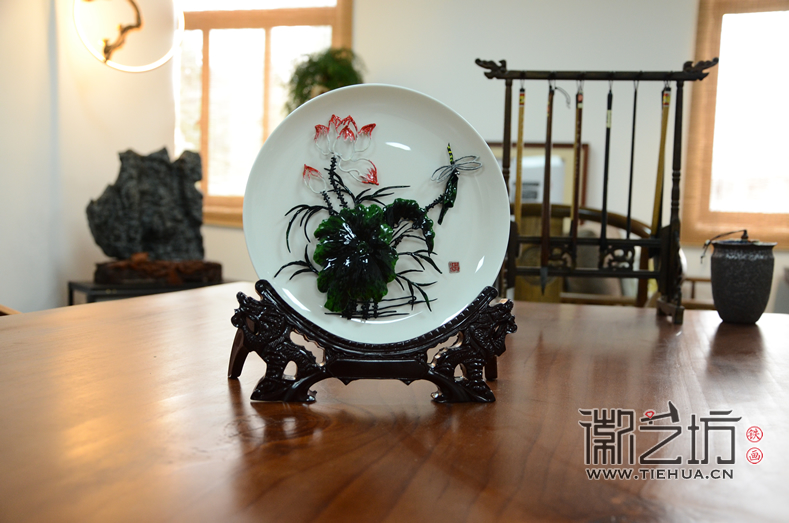 徽艺坊铁画-瓷盘系列 (1)