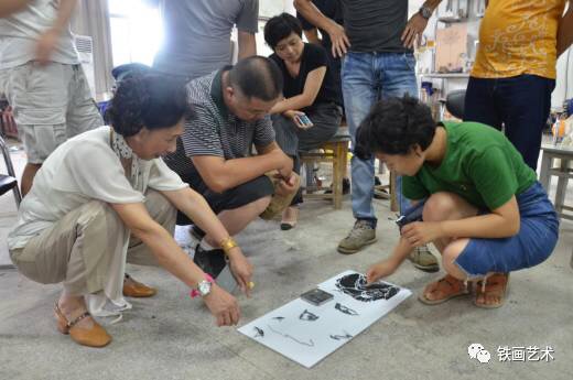 国家艺术基金芜湖铁画艺术人才培养项目举办中期教学交流会 (3)