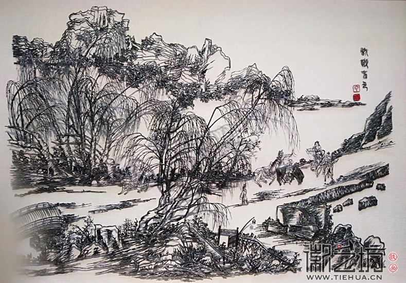 2017.10.17徽艺坊设计总监李伶带你一起走进“芜湖铁画艺术人才培养项目”学员结业作品展 (4)