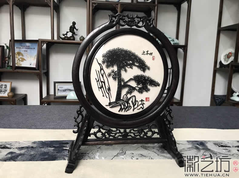 中国风铁画装饰摆件古香古色芜湖特色礼品纪念品