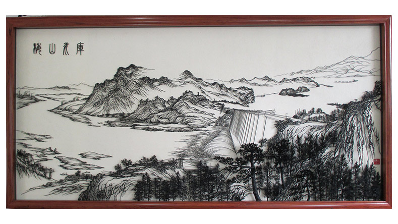  凌晓华作品-市博物馆复制铁画大件精品