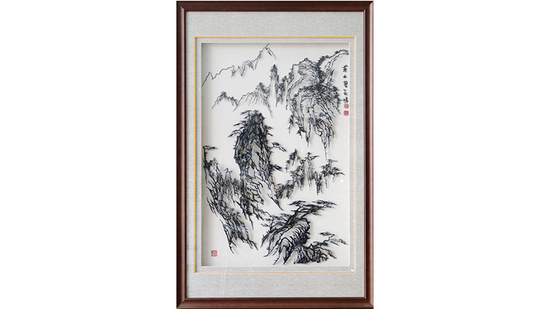 黄山风景铁画-杨开勇作品