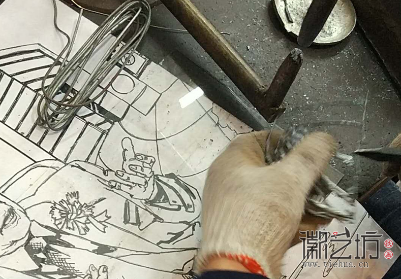 惠而浦中国赠杰夫铁画纪念品定制案例